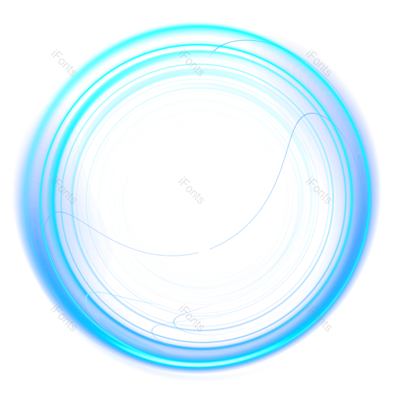 光效图片,光圈元素,科技感PNG,蓝色光效免抠素材